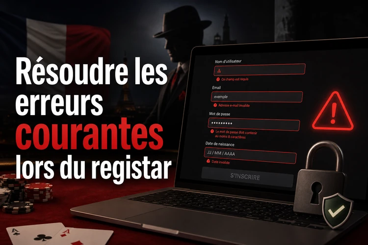 Résoudre les erreurs courantes lors du mafia casino registar
