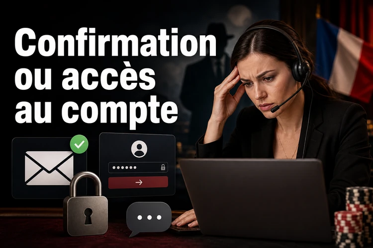 Que faire si la confirmation ou l'accès au compte ne fonctionne pas